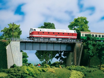11341 Auhagen Ho Pont Ferroviaire Droit 1 Rail Échelle 1:87