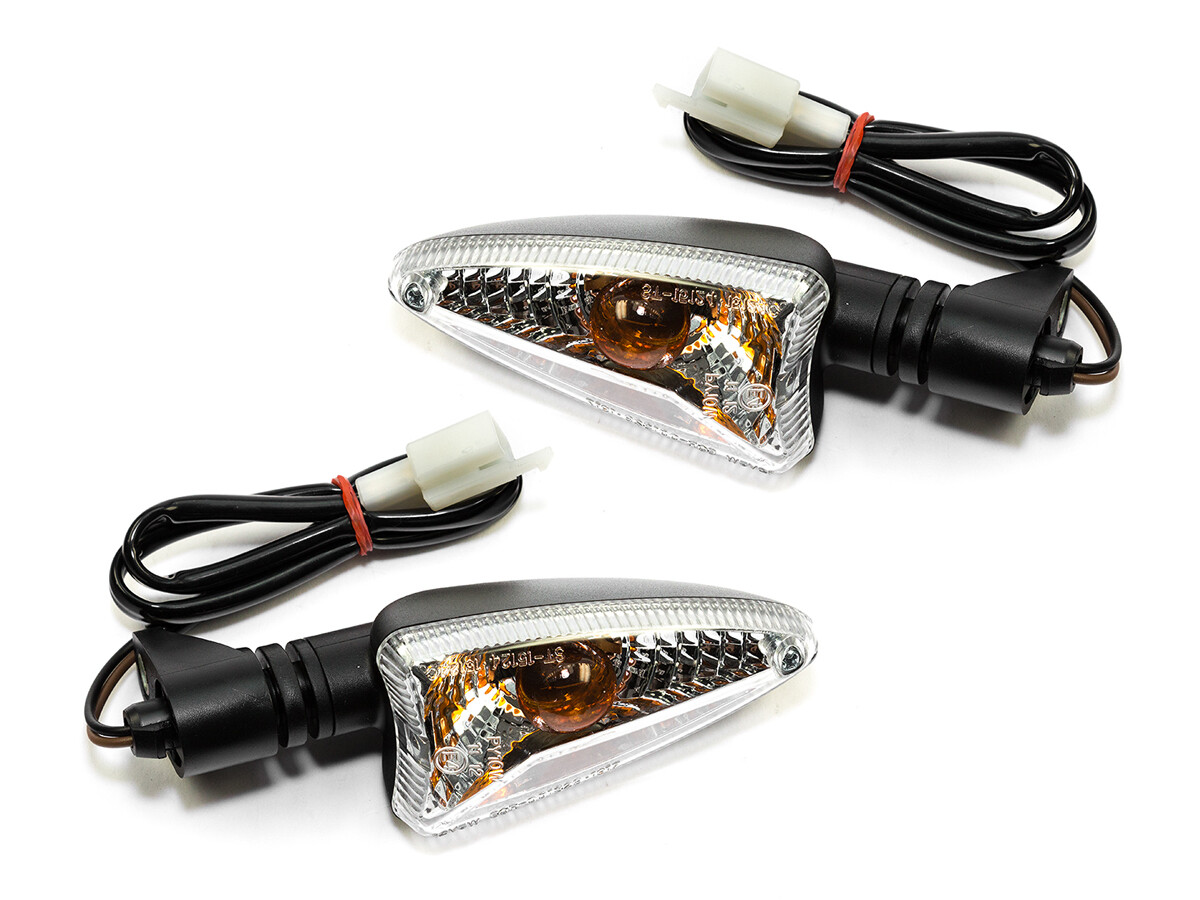 Blinker Satz vorne E-geprüft 2 Stück für Aprilia RS4 Daelim VJF Triumph Yamaha