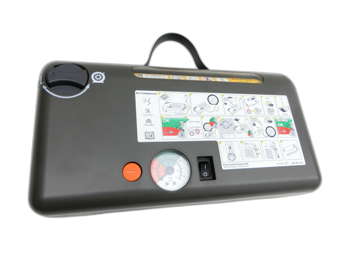 Peugeot 2008 I 16-19 1,2 96KW Reifen Kompressor Luftpumpe 12V Pannenset  - Bild 1