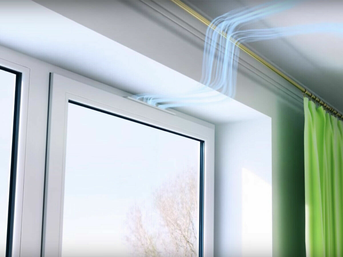 Вентиляция на окнах для микропроветривания