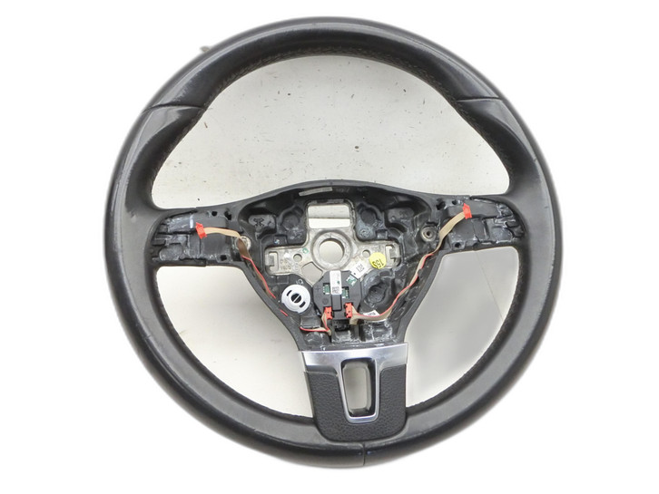 VW Tiguan I 5N 11-16 Lenkrad ohne Airbag Multifunktion Leder  - Bild 1