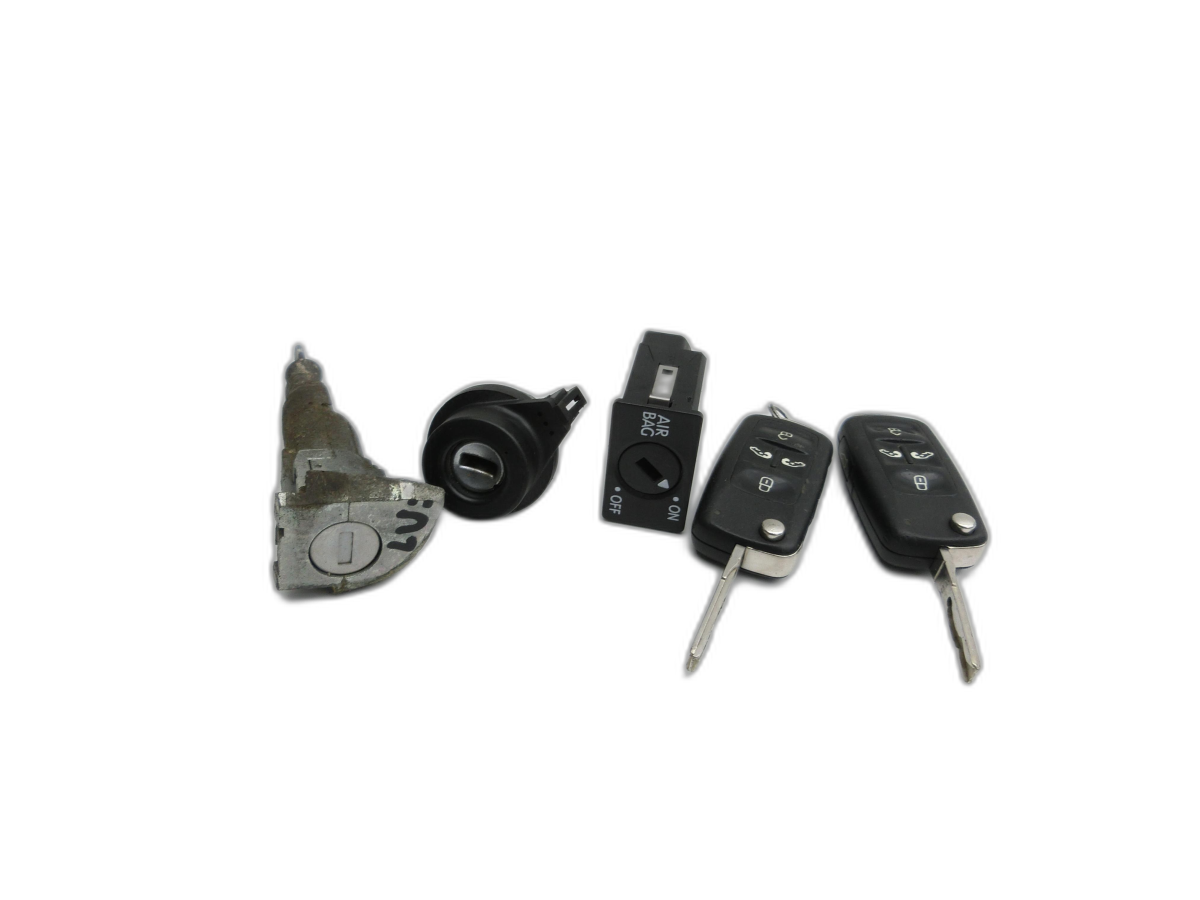 Cerradura de encendido 1x Llave Cilindro la puerta para VW Sharan 7N II 10-15 - Bild 1
