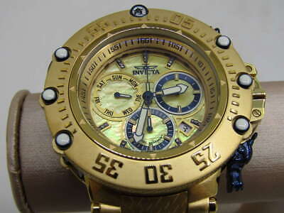 Pre-owned Invicta Men's 52mm Subaqua Quartz Watch Gold 36317
