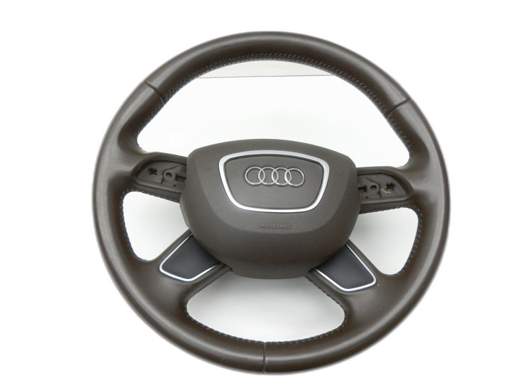 Audi A4 8K B8 11-15 Lenkrad Airbaglenkrad Leder  - Bild 1