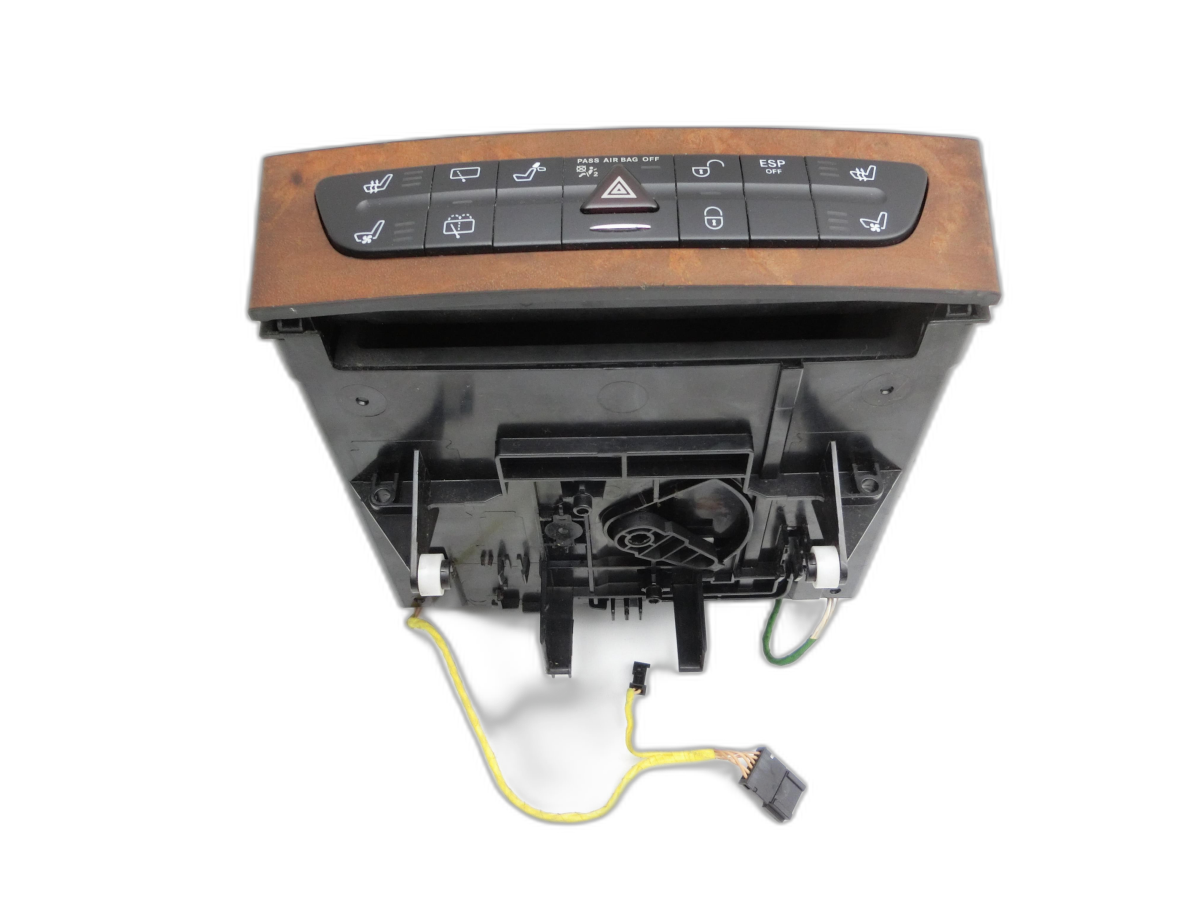 Mercedes S211 W211 E320 02-06 Warnblinkschalter Schalter Sitzheizung ZV ESP Sitzheizung  - Bild 1