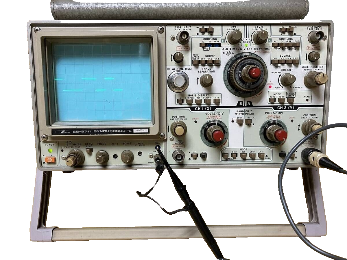 Iwatsu SS-5711 100MHz Oscilloscope Used Tested | eBay Australia