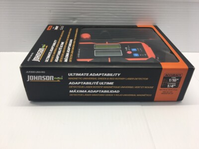 Johnson Level Green & Red Beam Rotary Laser Level LCD Detector
