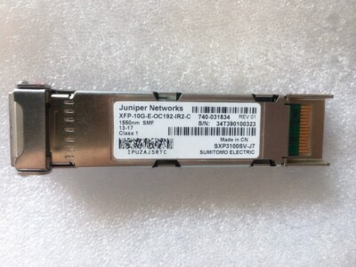 Juniper Networks 740-031834 XFP-10G-E-OC192-IR2-C 1550nm SMF SXP3100SV-J7