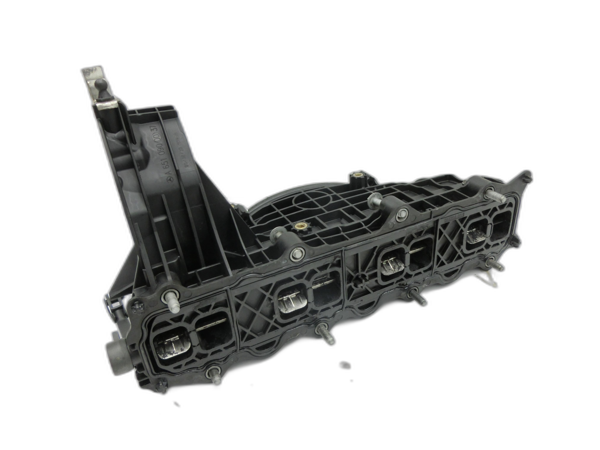 Mercedes W212 E200 09-13 2143 100KW 651925 Ansaugbrücke Ansaugkrümmer m. Drallklappen  - Bild 1