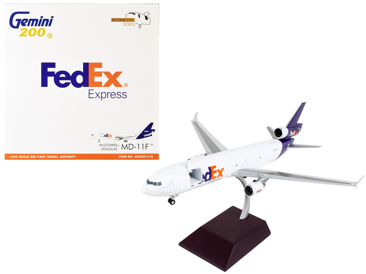 FedEx 航空機モデル 1/200 1:200 GeminiJets FedEx EXPRESS McDonnell Douglas MD-11F