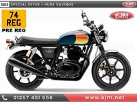 GREAT SAVINGS ON ROYAL ENFIELD INTECEPTOR 650 TWIN IN BARCELONA BLUE