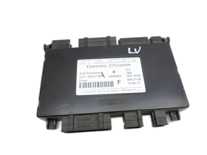 Mercedes C219 CLS 350 08-10 Steuergerät ECU SCS Memory Modul für Sitz Links Vorne Mercedes C219 CLS 350 08-10... Bild 1