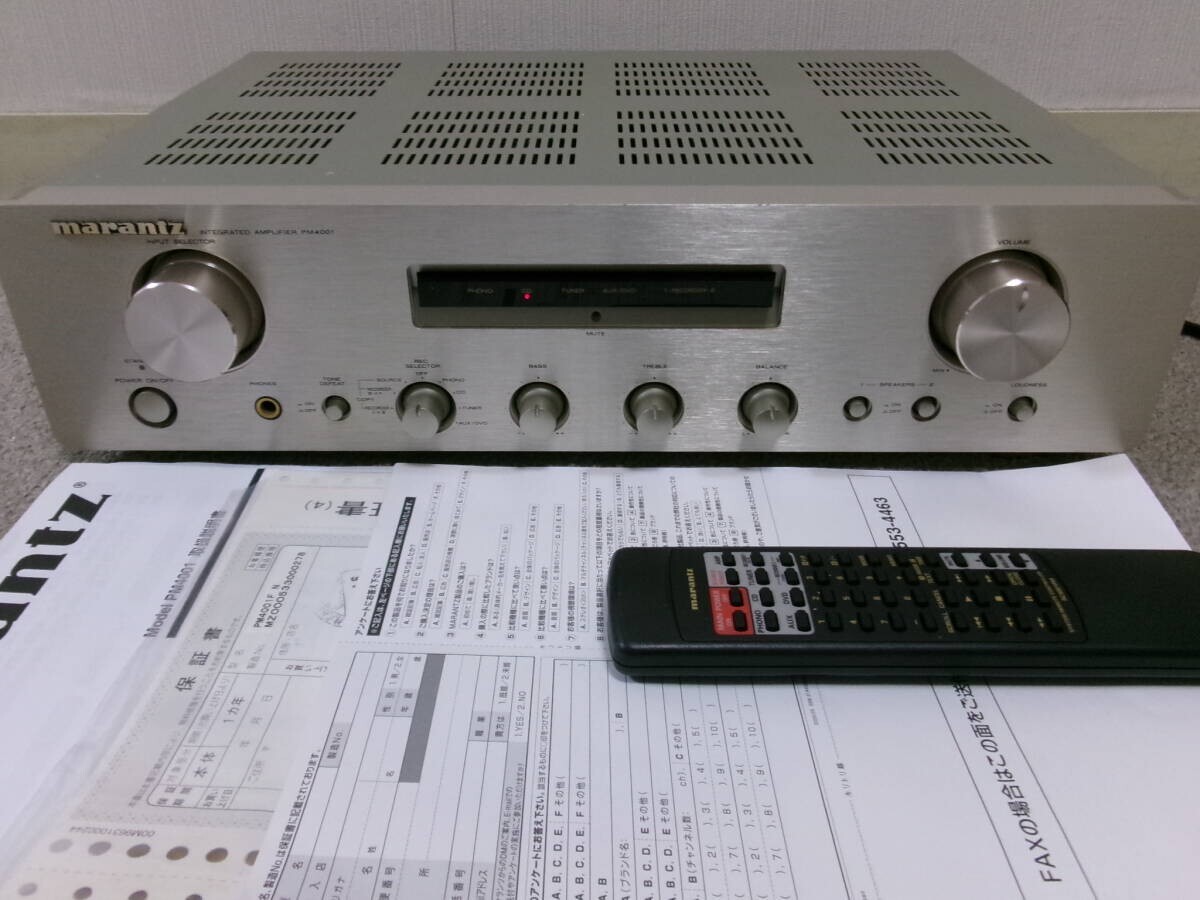 【完動品】【美品】marantz CM6001 & PM4001 セット marantz コンビネーションデッキ marantz CM6001 完動品 | 驚愕