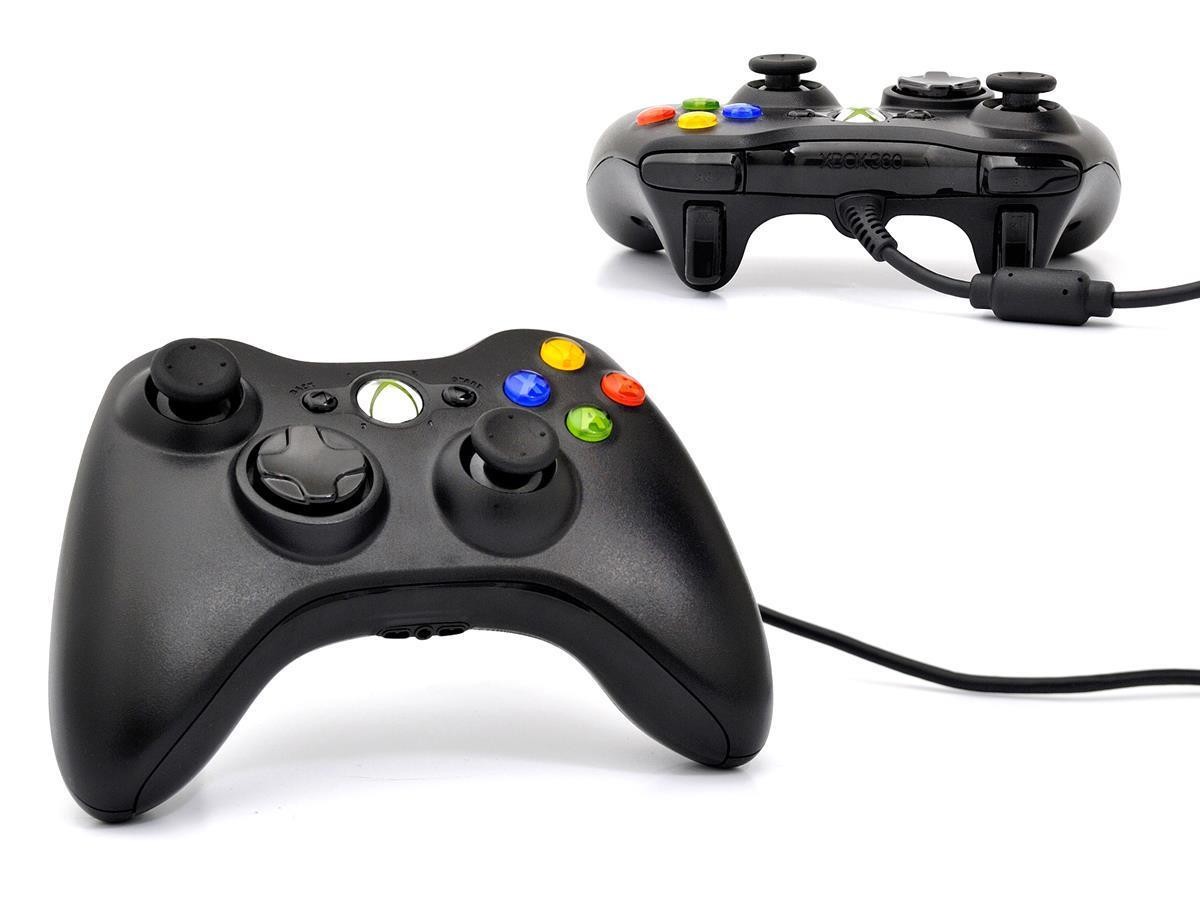 Microsoft Xbox 360 - WIRED CONTROLLER - Schwarz Zustand: akzeptabel