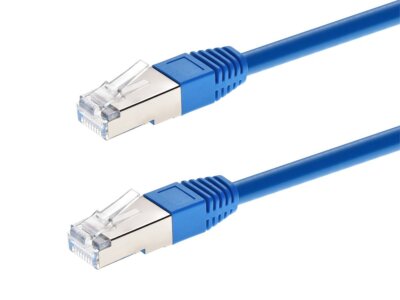 Monoprice Cat6A Ethernet Patch Cable - 20 feet - Blue | Zeroboot, RJ45, Stranded