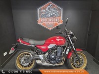 2025 Kawasaki Z650RS in red with only 396 miles.