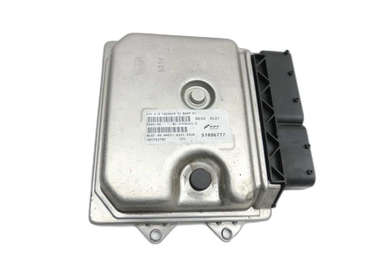Fiat 500 312 09-15 0,9 63KW Steuergerät ECU für Motor Motorsteuergerät  - Bild 1