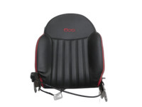 Fiat 500 312 07-15 Leder Sitzbezug Rückenpolster Rechts Vorne für Beifahrer Sitz Schwarz Rot Fiat 500 312 07-15... Vorschau 1