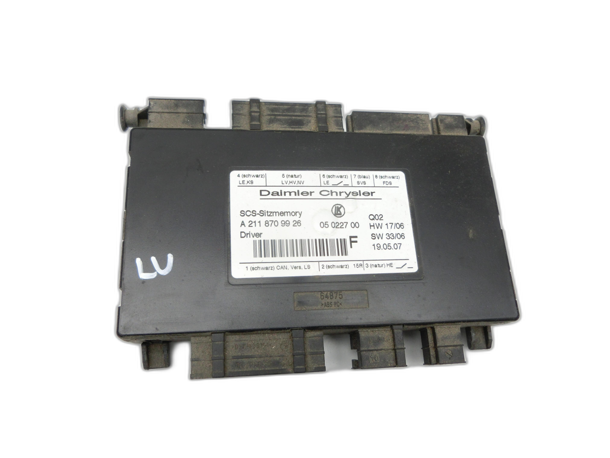 Mercedes W164 ML420 05-09 Steuergerät SG Sitzsteuergerät Links Vorne SCS Memory  - Bild 1