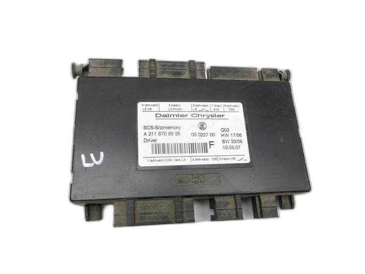 Mercedes W164 ML420 05-09 Steuergerät SG Sitzsteuergerät Links Vorne SCS Memory  - Bild 1