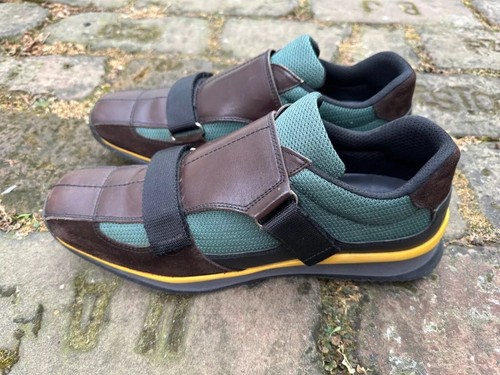 靴 Prada Velcro Leather Shoes Brown 靴 Prada Velcro Leather Shoes Brown Prada Velcro Leather