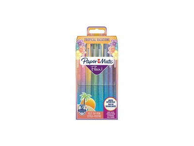1-12x Paper:Mate Faserschreiber Flair TROPICAL VACATION, 16er Etui