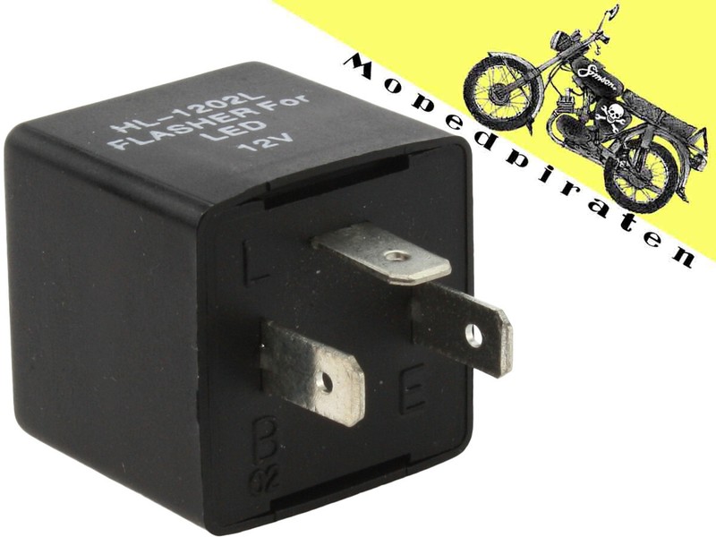LastenunabhÃ¤Ngiges Blinkerrelais Blinkgeber 12v Led FÃ¼R Simson Mz S50, S51, Kr51