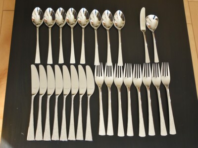 Gorham Biscayne Stainless Flatware 26 Pieces Set for 8 