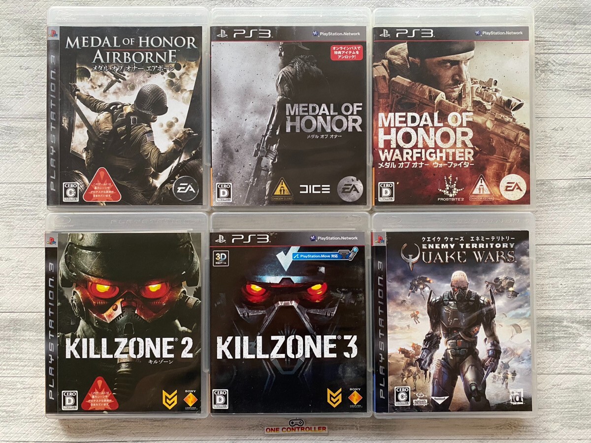 SONY PS3 Medal of Honor Airborne & Warfighter & Killzone 2 3