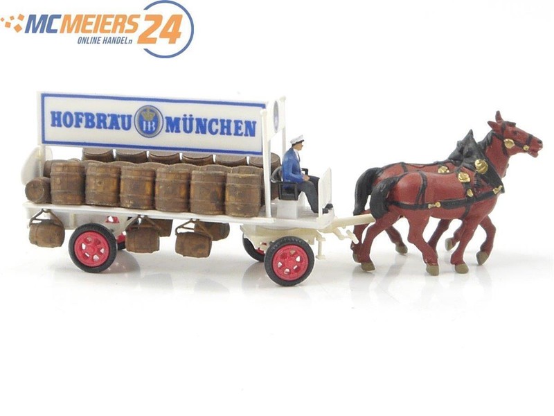 Preiser H0 30467 Figuren-Set Fertigmodell Brauereiwagen 