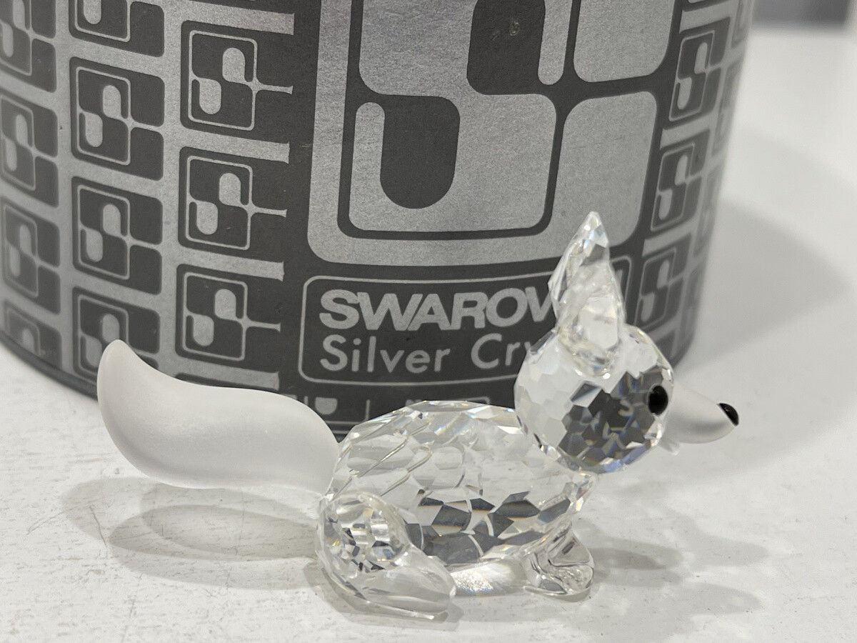 美品】スワロフスキー ジャガークリスタルゴールデンシャイン1096796箱