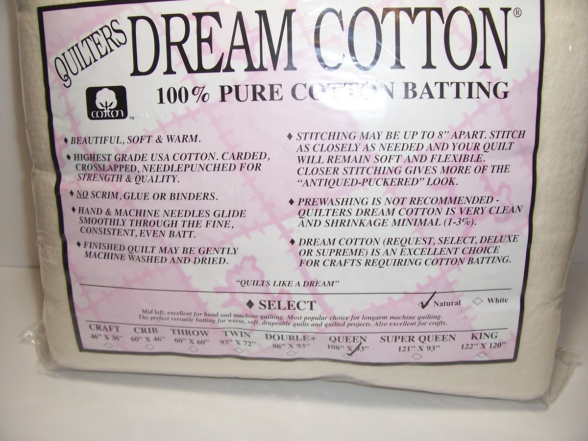 Quilters Dream,Queen Size,100% Pure Cotton Batting