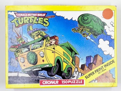 Teenage Mutant Ninja Turtles Vintage 1989 Puzzle Complete 150pc w Super Print