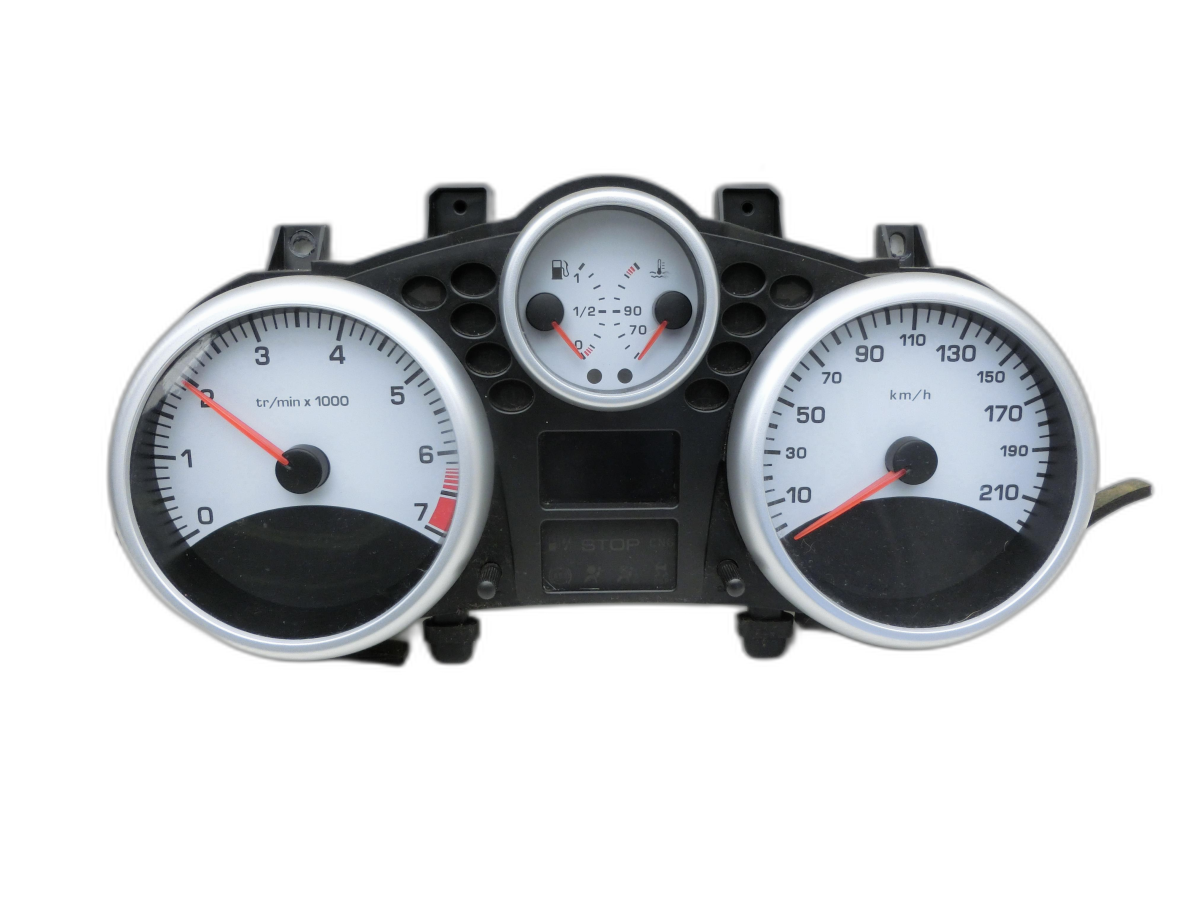 Peugeot 206+ 09-12 1,1 44KW Kombiinstrument Tacho  - Bild 1