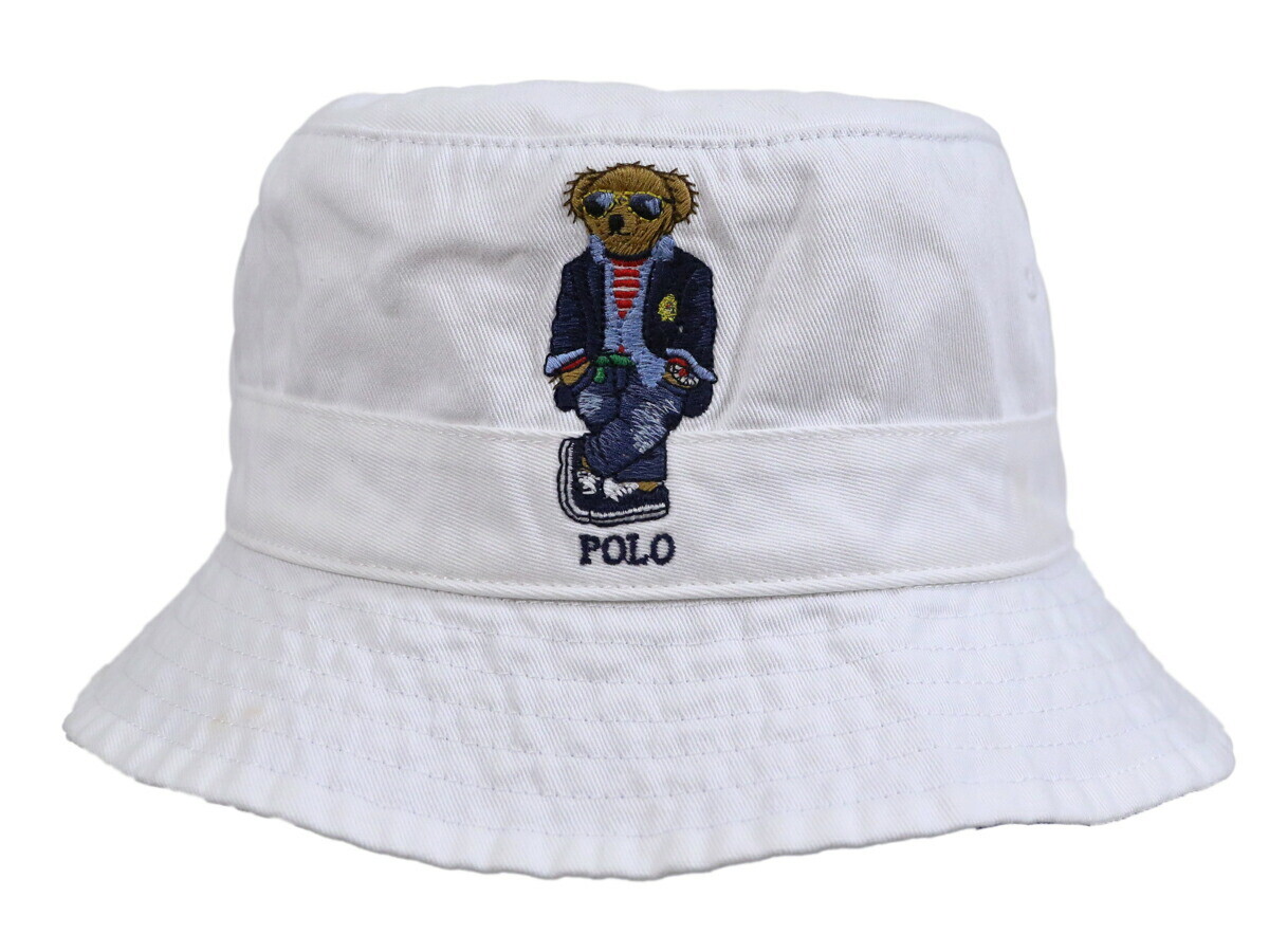 Polo Ralph Lauren Polo Bear Safari Кепка-панама - Белый с опрятным мишкой