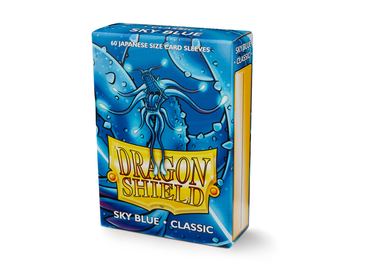 Японские классические небесно-голубые 60-каратные рукава с драконьим щитом Размер YuGiOh СКИДКА 10% 2+