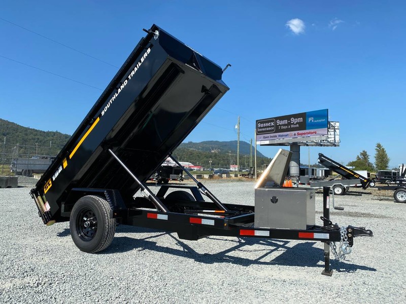 NEW 5'x10' DUMP TRAILER REAR BARN DOORS 5000LB Cargo & Utility