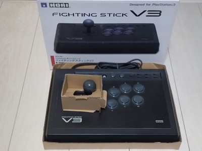 PS3 HORI Fighting Stick V3 Hori arcade controller Akecon rapid fire setting 