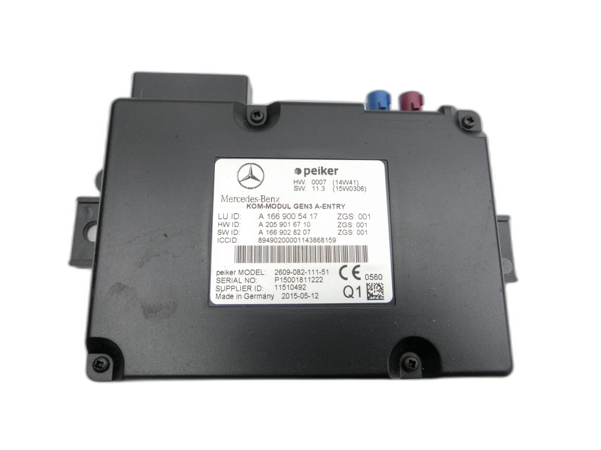 Mercedes C207 E200 13-17 Steuergerät ECU KOM-Modul Gen 3 A-Entry  - Bild 1