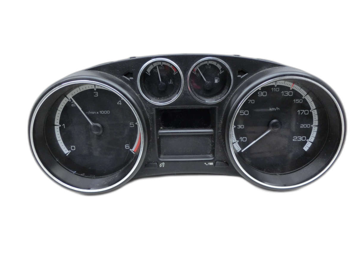 Peugeot 308 I T7 07-11 Hdi 1,6 68KW Kombiinstrument Tacho  - Bild 1