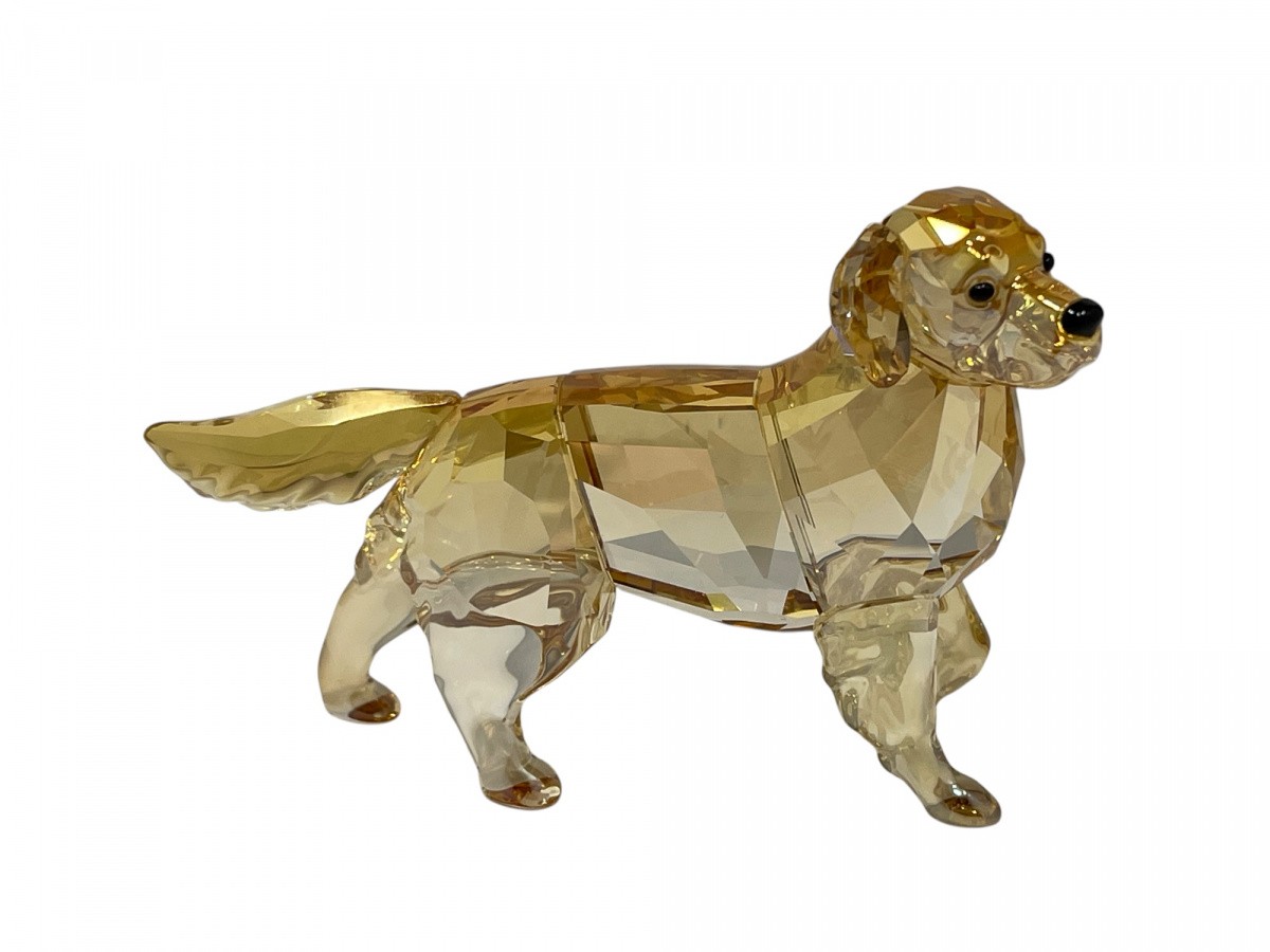 Swarovski Figurine 1142823 Dog Golden Retriever 8.3 cm Original
