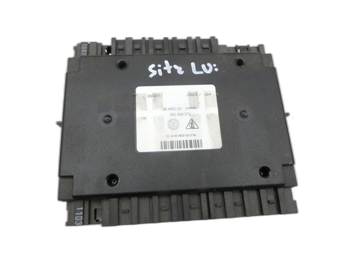 VW Touareg 7L 02-06 Steuergerät ECU Modul SG Fahrersitz Links Vorne  - Bild 1