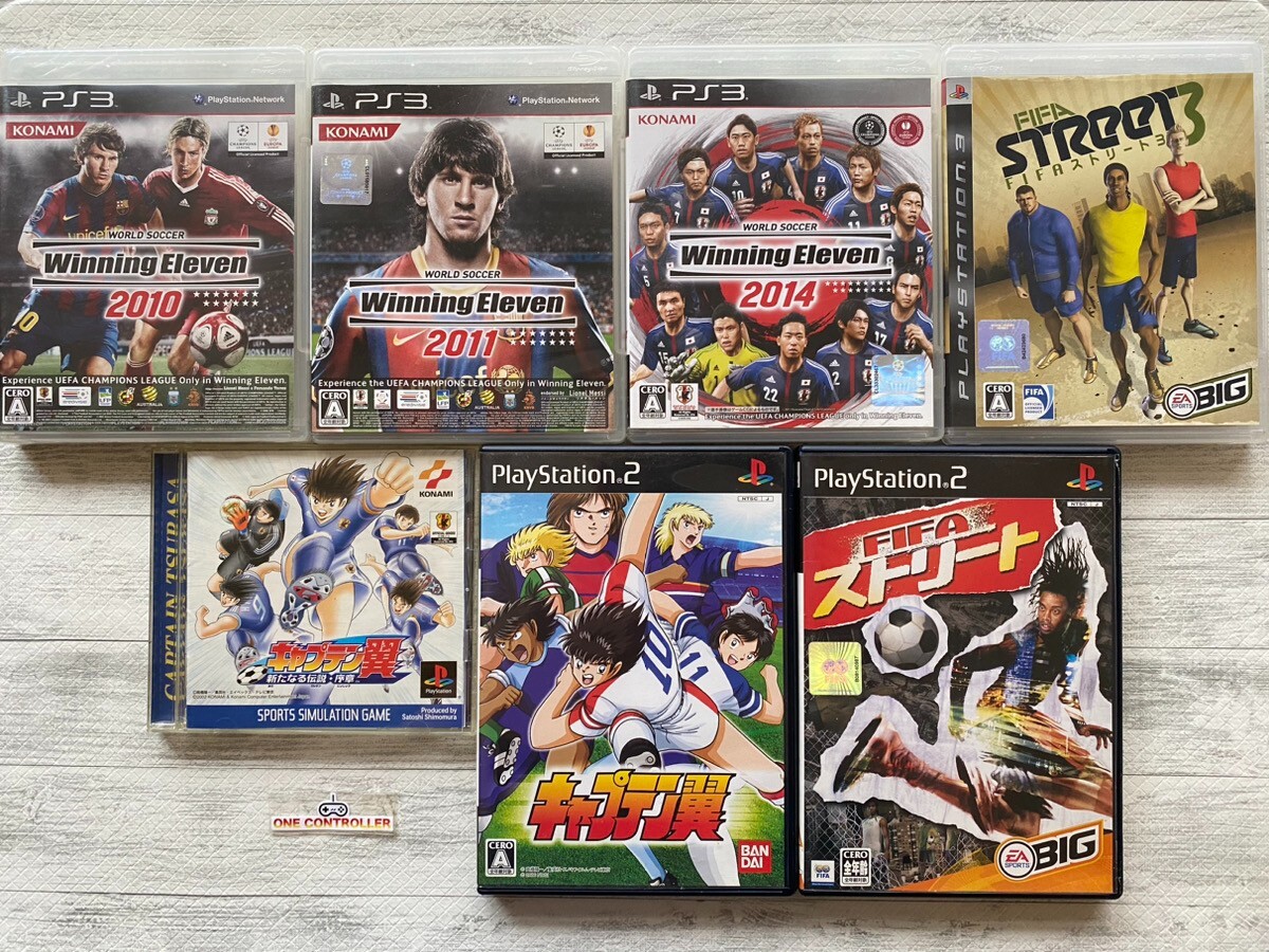 SONY PS 1 2 3 Winning Eleven & Captain Tsubasa & Fifa Street