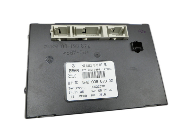 Mercedes W221 S350 05-09 Steuergerät SG Klima Heizung  - Bild 1