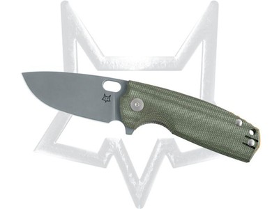 FOX KNIVES Core Liner Lock FX-604MFG Green Micarta Elmax Pocket Knife Stainless