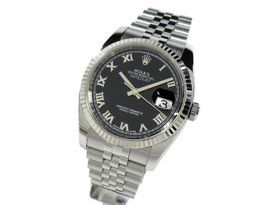 rolex 116234 Datejust Black SS/WG TO200669 | eBay