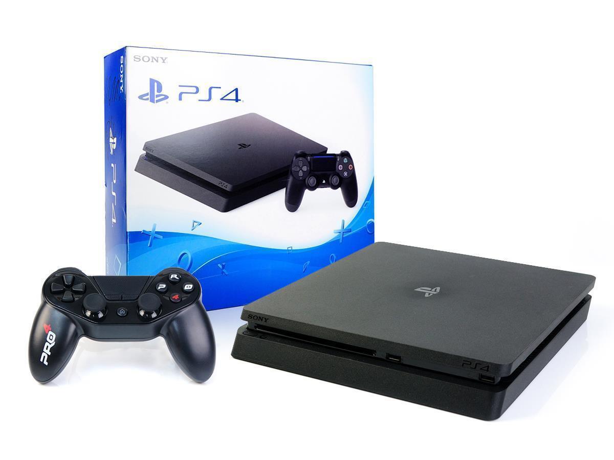 SONY Playstation 4 Konsole SLIM 1TB + NEUEN Subsonic Controller Zustand gut