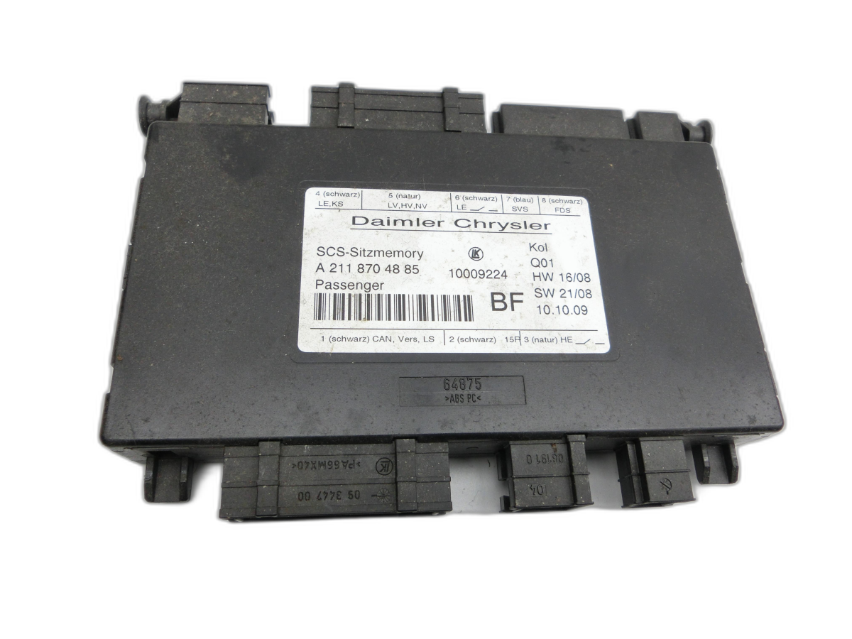 Mercedes C219 CLS 08-10 Steuergerät Memory SCS-Sitzmemory für Sitz Rechts Vorne  - Bild 1