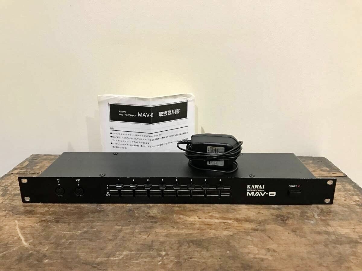 【良品】KAWAI MAV-8 midiパッチベイ KAWAI 河合 MAV-8 MIDI PATCHBAY