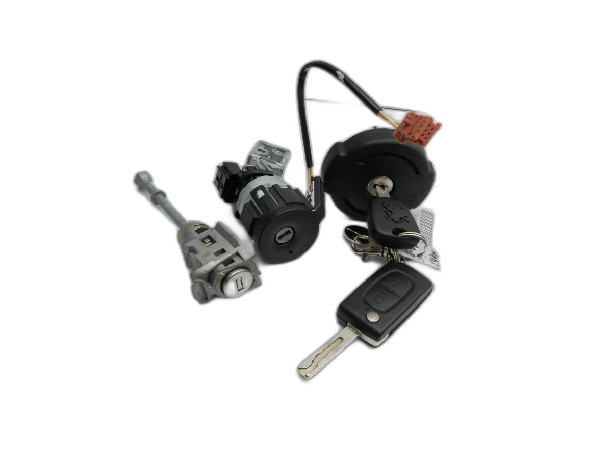 Ignition lock Key Door cylinder for Peugeot 308 I 07-11 - Bild 1